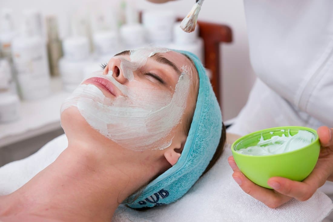 A facial care ritual, sample beauty inspiration